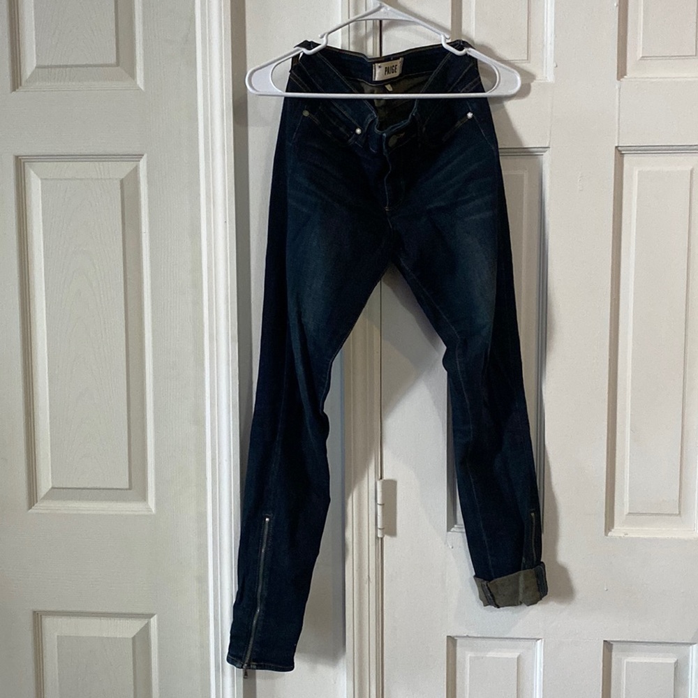 PAIGE brand dark jeans